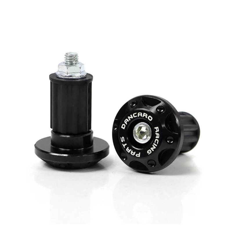 Motorcycle Handle Bar Ends Grips Moto CNC Metal Handlebar Counterweight Plug Slider Motor Bike Grips Dirt Bike Accessories(Black) von ZHTAISU