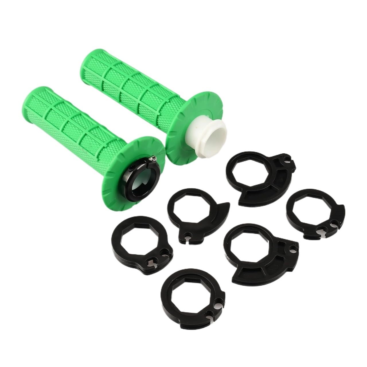 Motorradgriffe 7/8 Zoll 22 mm Handgriff mit Snap-on-Cam-Lock-on-Griffen Dirtbike-Lenker for 125-500 SX SXF EXC EXCF XC XCF(Green) von ZHTAISU