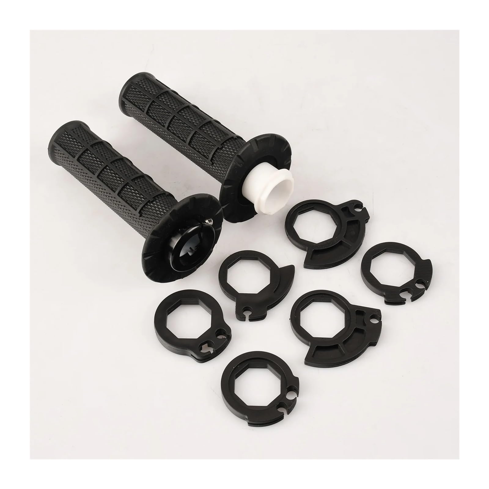 Motorradgriffe 7/8 Zoll 22 mm Handgriff mit Snap-on-Cam-Lock-on-Griffen Dirtbike-Lenkergriffe for CRF SXF EXC Universal(Black) von ZHTAISU