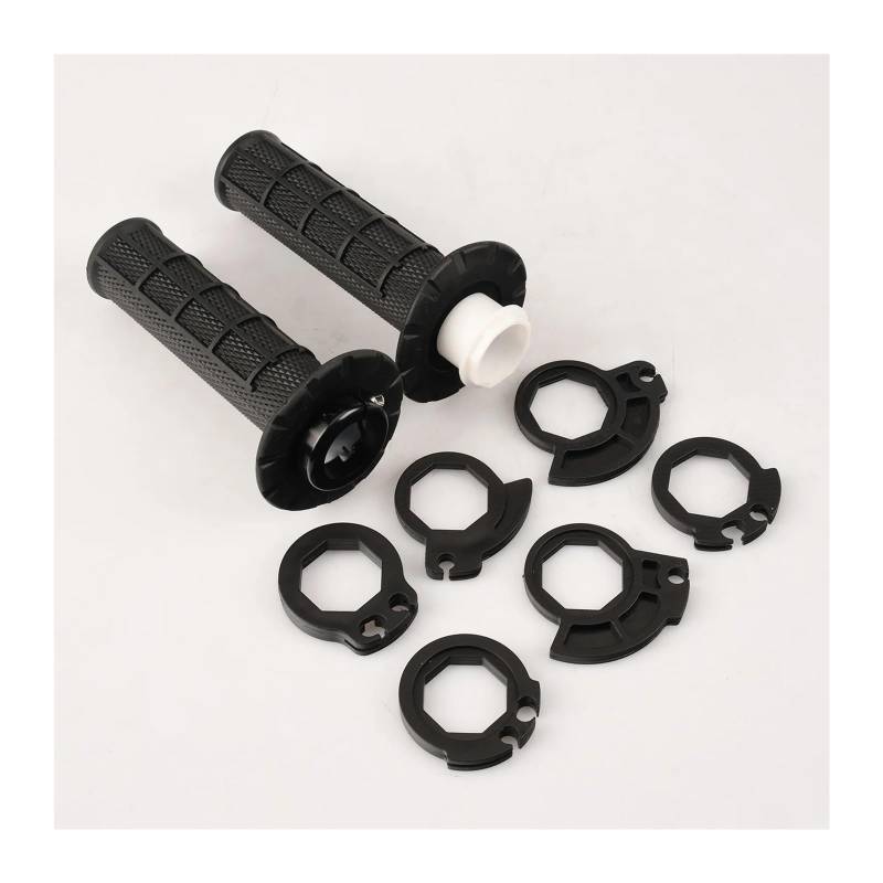 Motorradgriffe 7/8 Zoll 22 mm Handgriff mit Snap-on-Cam-Lock-on-Griffen Dirtbike-Lenkergriffe for CRF SXF EXC Universal(Black) von ZHTAISU
