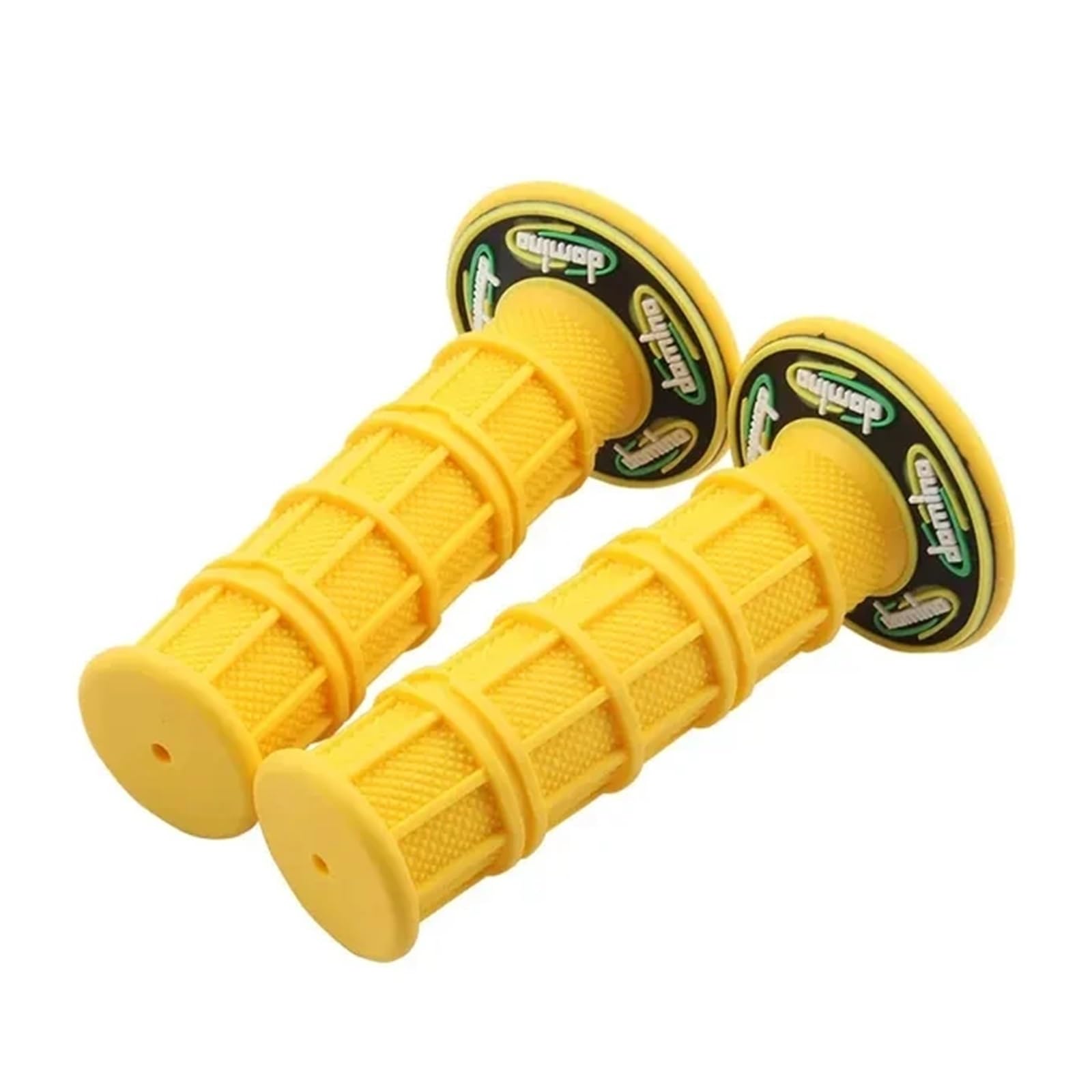Universal 7/8 "22 24MM Handlebar Grip Motorcycle Handle Grip ATV Dirt Pit Bike Racing Motocross Gel Rubber Brake G(Yellow) von ZHTAISU