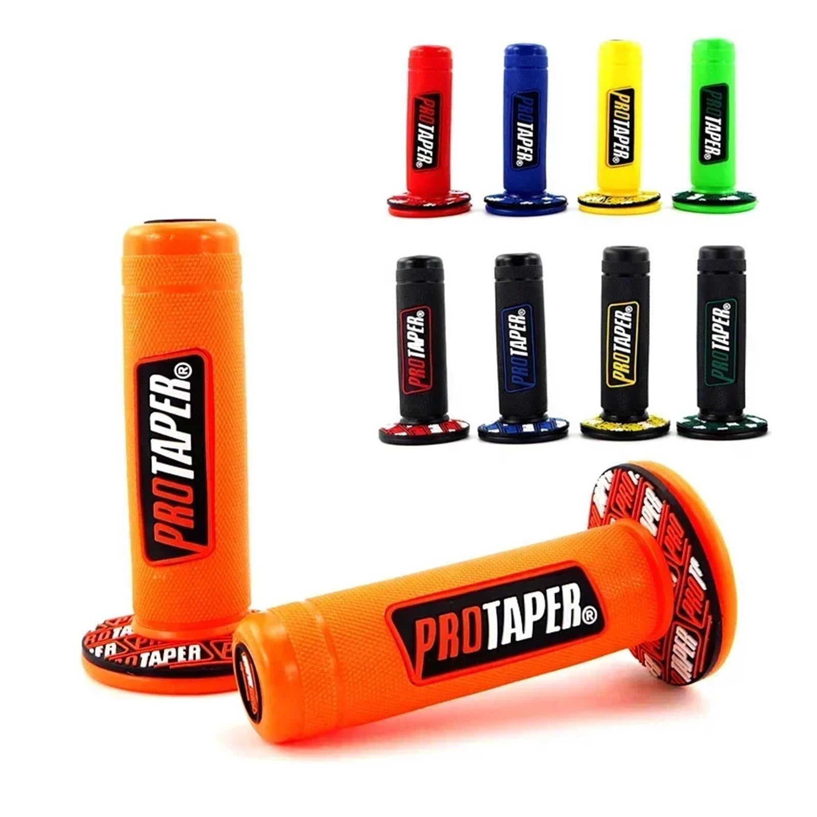 Universal Motorcycle Handle Grips Grip Handlebar Dirt Pit Bike 7/8" Rubber Handlebar Grip MX Grips(1) von ZHTAISU