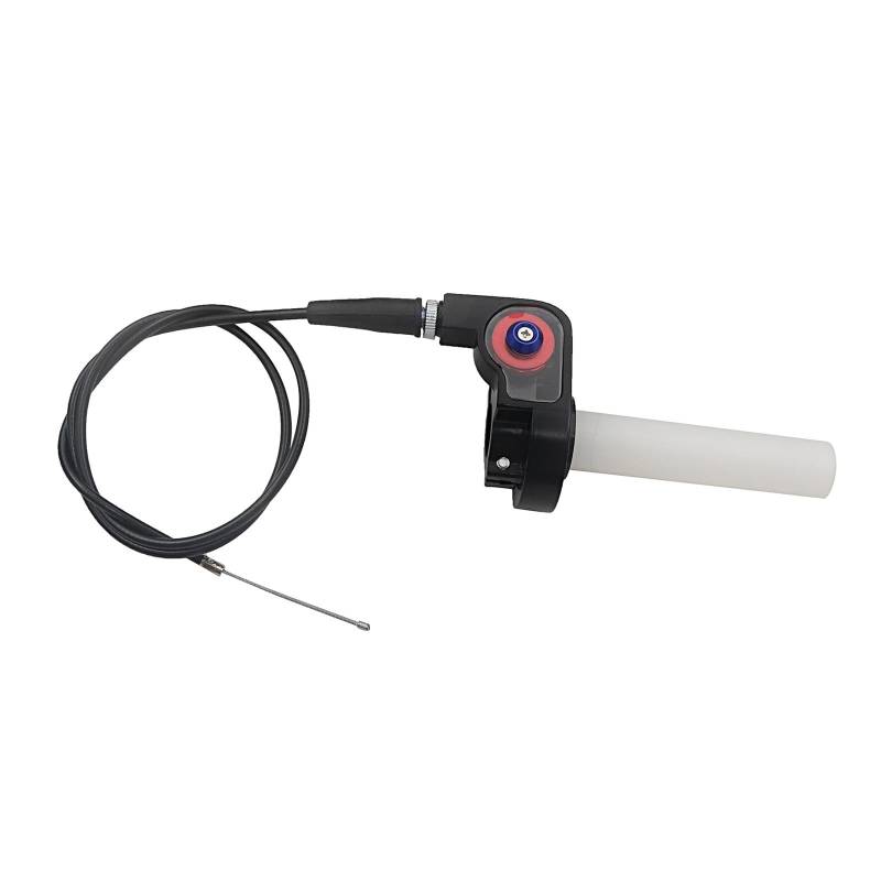 Visuelle 1/4-Zoll-Schnelldreh-Gasgriffe for Motorräder, Settle & Twist-Gasgriff + 980-mm-Gaszug for Dirt Pit Bike Motocross(Black) von ZHTAISU