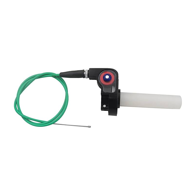 Visuelle 1/4-Zoll-Schnelldreh-Gasgriffe for Motorräder, Settle & Twist-Gasgriff + 980-mm-Gaszug for Dirt Pit Bike Motocross(Green) von ZHTAISU