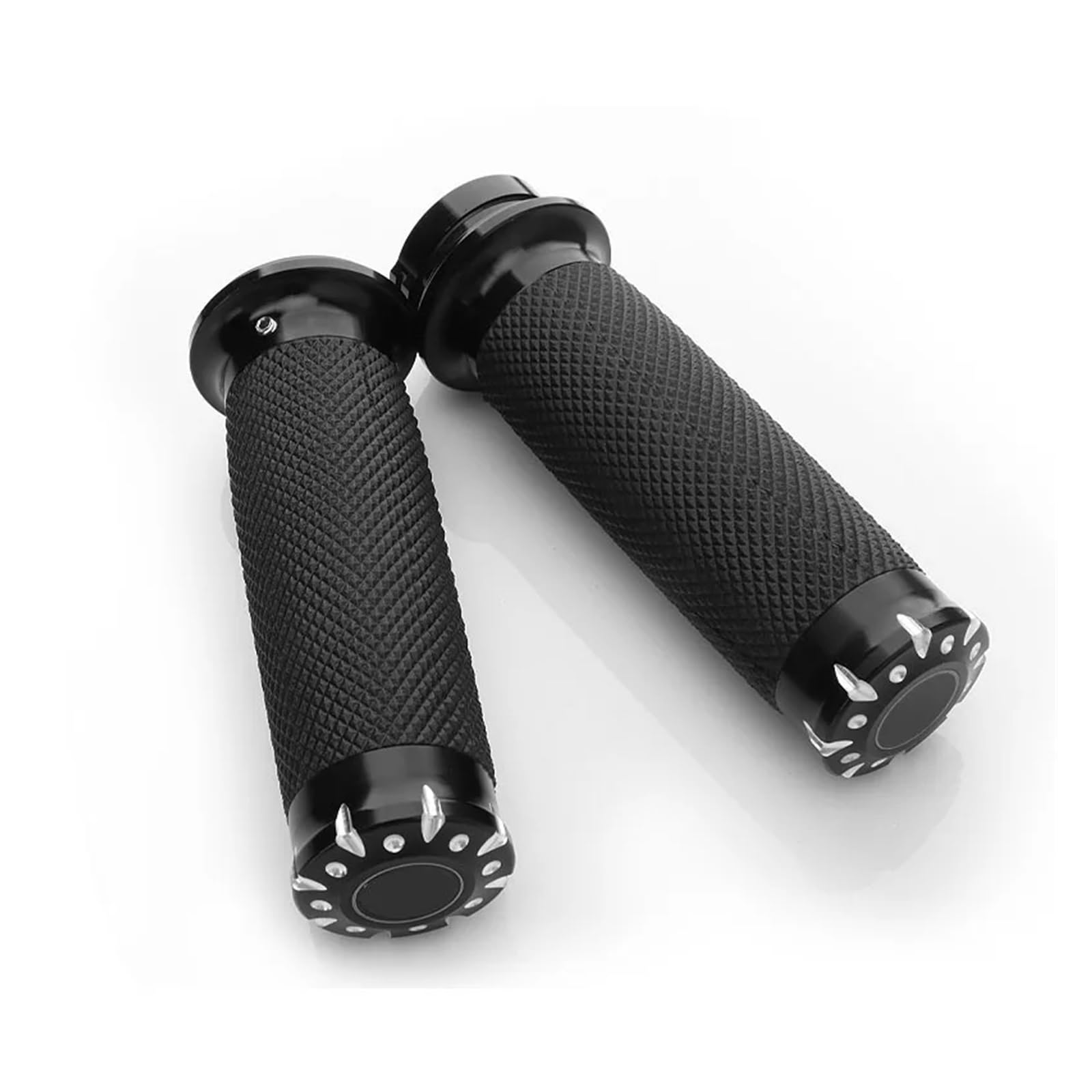 for 883 1200 Softail Rubber Motorcycle Handlebar Hand Grip 1'' 25mm Handle Bar Grips(Black) von ZHTAISU