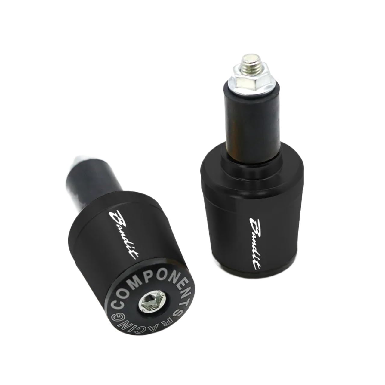 for GSF 250 600 600S 650 650S 650N 1200 1250 650S Motorcycle 7/8" 22MM Handlebar Grips Handle Bar Grip End Cap Plug(Black) von ZHTAISU