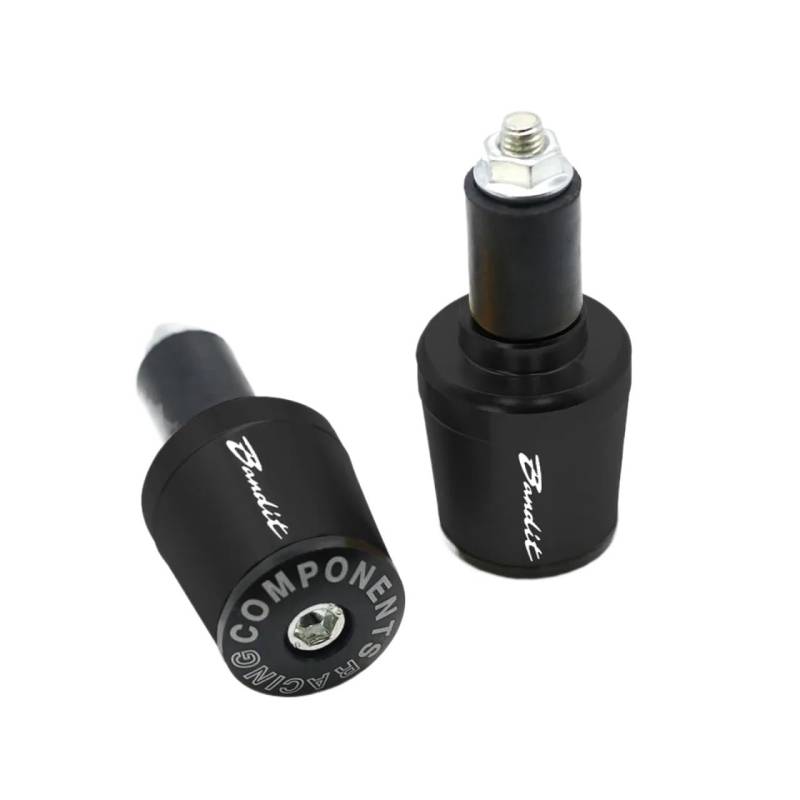 for GSF 250 600 600S 650 650S 650N 1200 1250 650S Motorcycle 7/8" 22MM Handlebar Grips Handle Bar Grip End Cap Plug(Black) von ZHTAISU