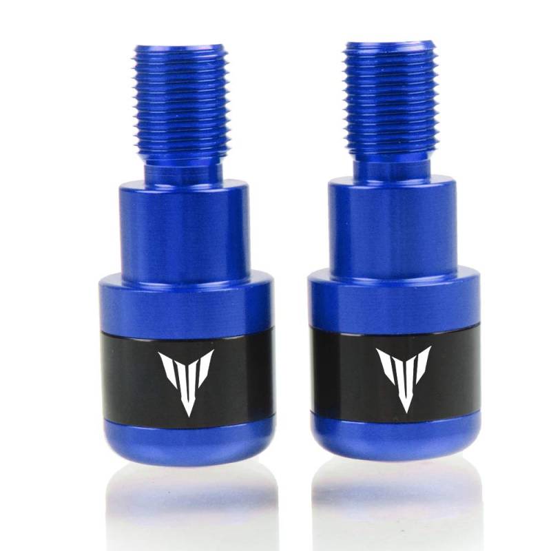 ZHUOWU 22 mm MT-Motorrad Lenkerstopperset Lenkergewichte für MT-01 MT-03 MT-07 MT-09 MT-10 FZ-01 FZ-03 FZ-07 FZ-09 FZ-10 (Blau) von ZHUOWU
