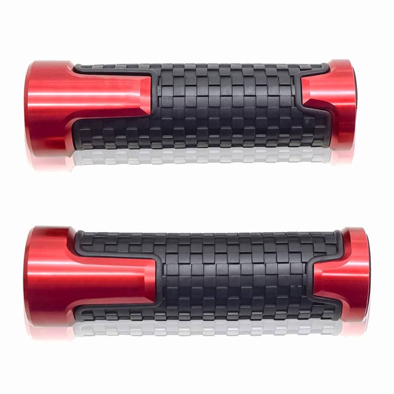 22mm 7/8'' Motorrad Lenkergriffe Griff Griffgummis Für GSF 250 400 600 650 1200 1250 1250S Bandit Rot von ZHUOWU