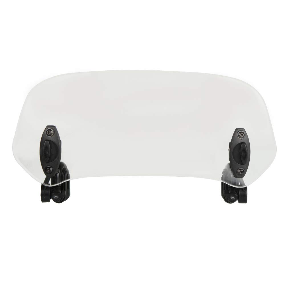 368mm Motorrad Windabweiser Verstellbare Clip-on Windschutzscheibe Zubehör Windschild Windschutzscheibe Verlängerung Erweiterung Spoiler Aufsatz Transparent 368mm Motorrad Windabweiser Verstellbare Clip-on Windschutzscheibe Zubehör Windschild Windschutzscheibe Verlängerung Erweiterung Spoiler Aufsatz Transparent von ZHUOWU