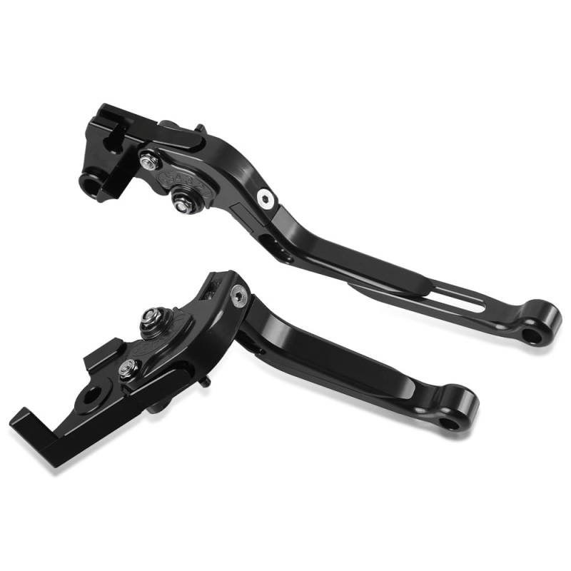 CNC Bremshebel Kupplungshebel Klappbar Ausziehbar Kupplung Bremshebel-Set Für GTS 300 250 125 S125 S150 Grantuiismo 125 200 Schwarz von ZHUOWU