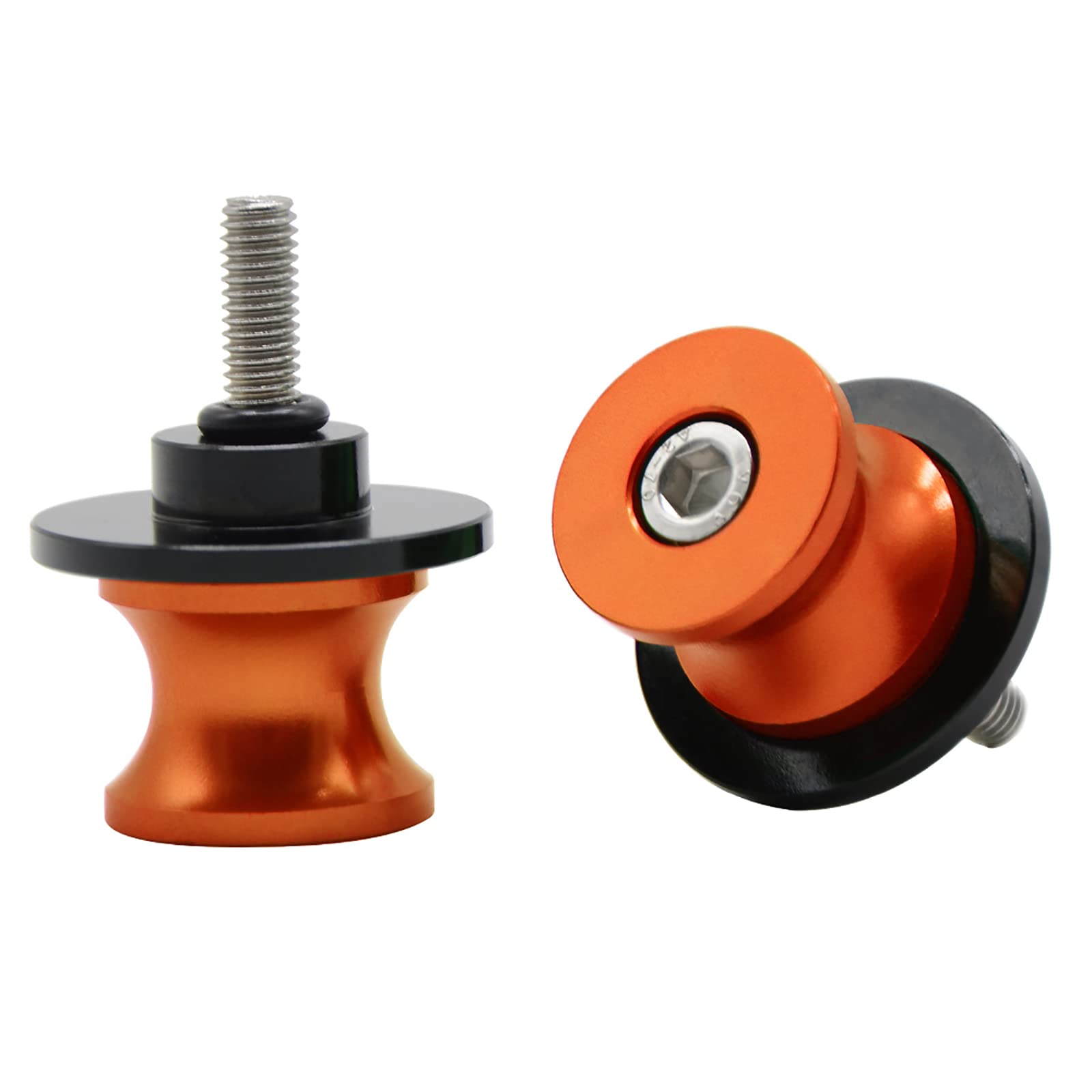 M10 Schwingenschutz Schwingenadapter Ständer Bobbins Spool Racingadapter Ständeraufnahme für Duke 125 200 390 690 790 890 R, 1290 Superduke R Orange von ZHUOWU