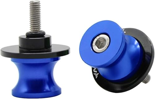 M6 Schwingenschutz Schwingenadapter Ständer Bobbins Spool Racingadapter Ständeraufnahme für MT09 MT-09 MT 09 Blau von ZHUOWU