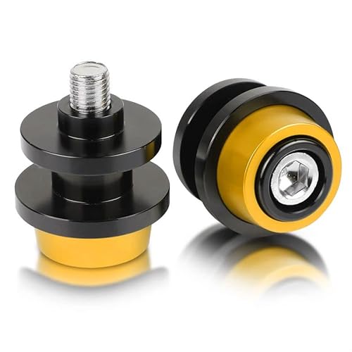 M8 Schwingenadapter Ständer Bobbins Ständeraufnahme für GSR 400 600 750 1000 GSR400 GSR600 GSR750 GSR1000 Gold von ZHUOWU