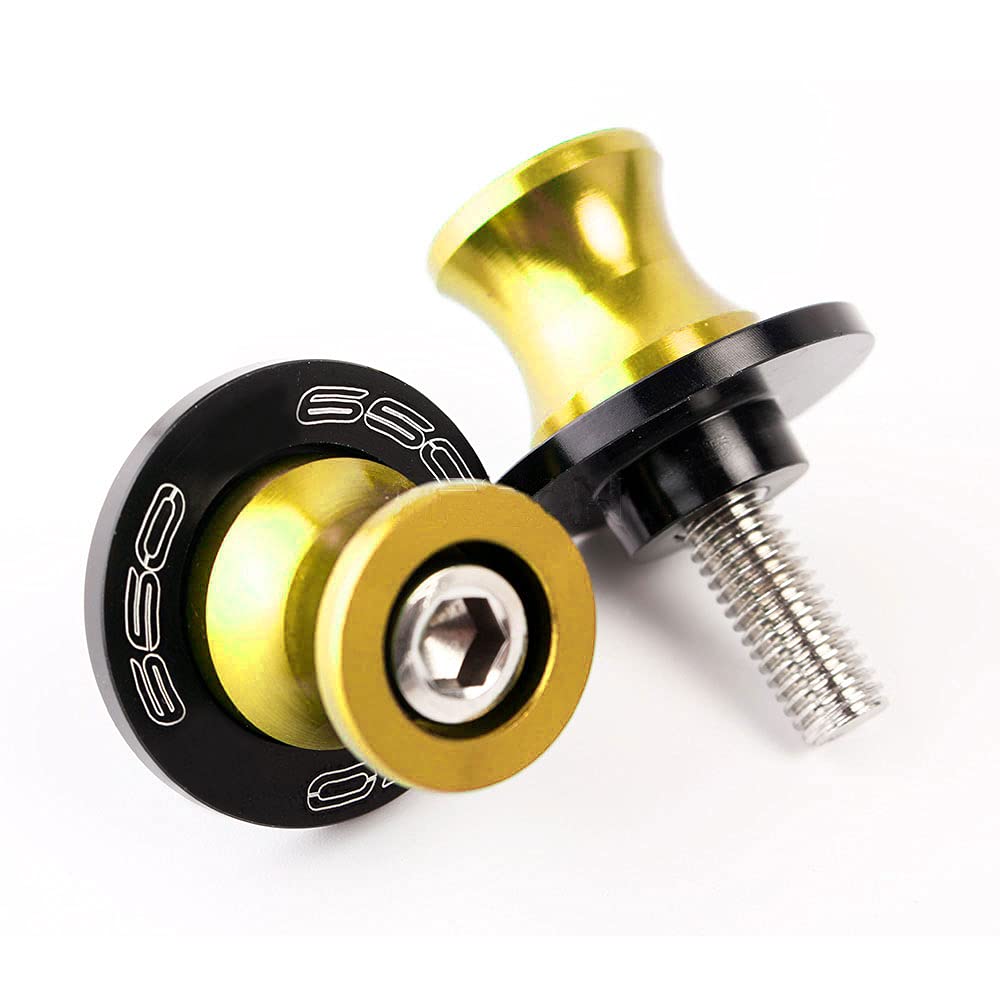 M8 Schwingenschutz Schwingenadapter Ständer Bobbins Spool Racingadapter Ständeraufnahme für Z650 Z 650 2017-2020 Gold von ZHUOWU