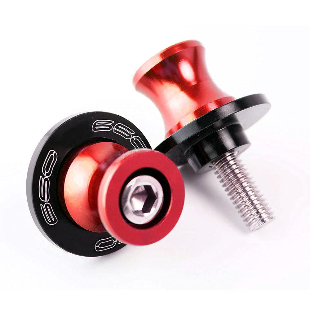 M8 Schwingenschutz Schwingenadapter Ständer Bobbins Spool Racingadapter Ständeraufnahme für Z650 Z 650 2017-2020 Rot von ZHUOWU