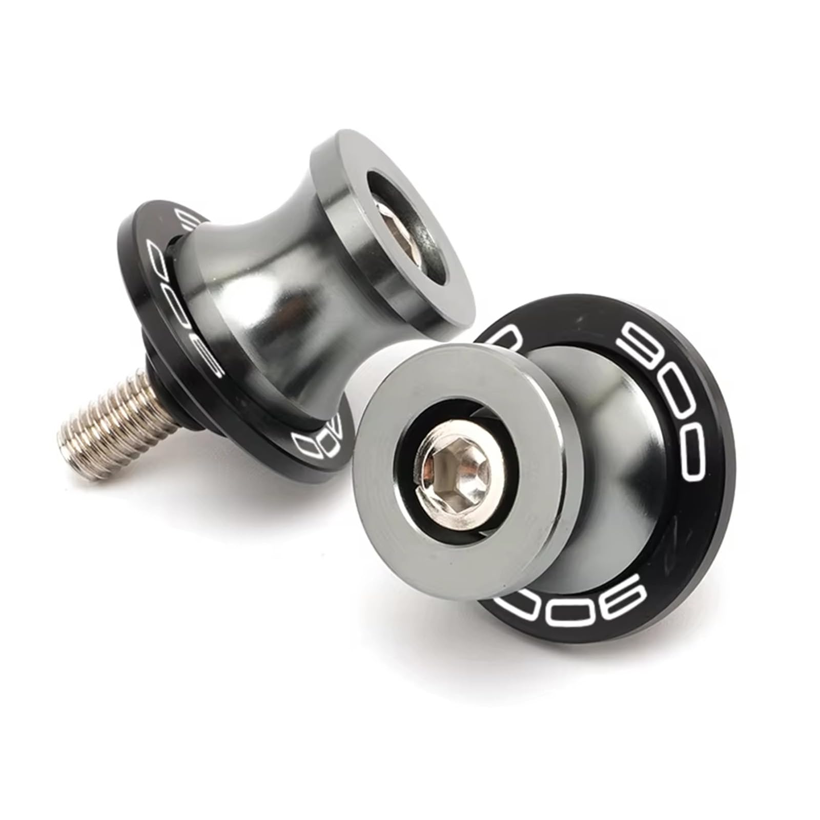 M8 Schwingenschutz Schwingenadapter Ständer Bobbins Spool Racingadapter Ständeraufnahme für Z900 2017-2020 Grau von ZHUOWU