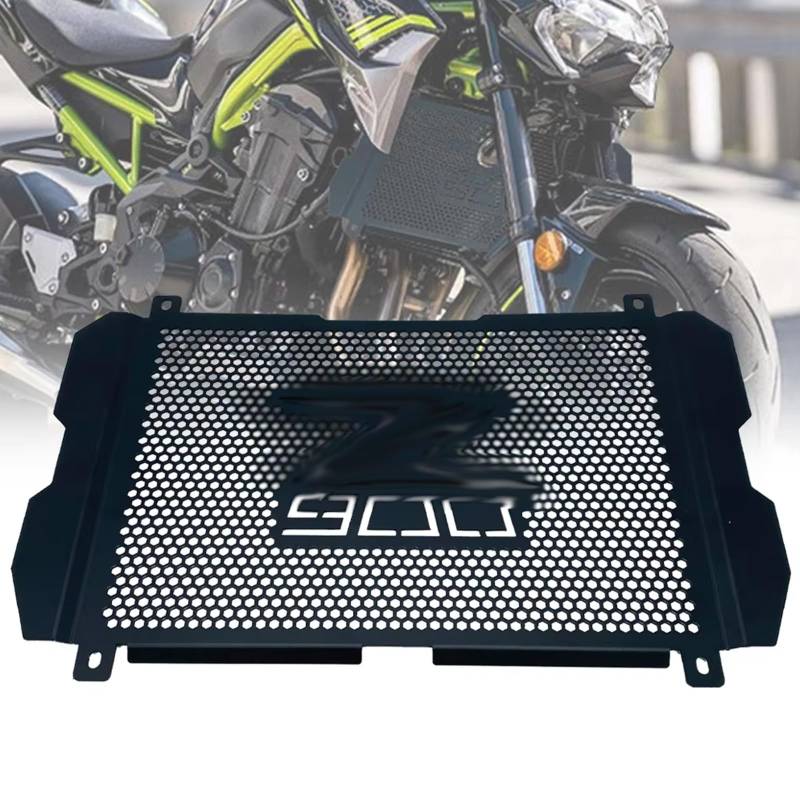 ZHUOWU Z900 Motorrad Kühlerschutzgitter Schutzgitter Z900 Kühlergrill Kühlergitter Wasserkühler Abdeckgitter für Z 900 2016 2017 2018 2019 2020 2021 2022 2023 2024 schwarz von ZHUOWU