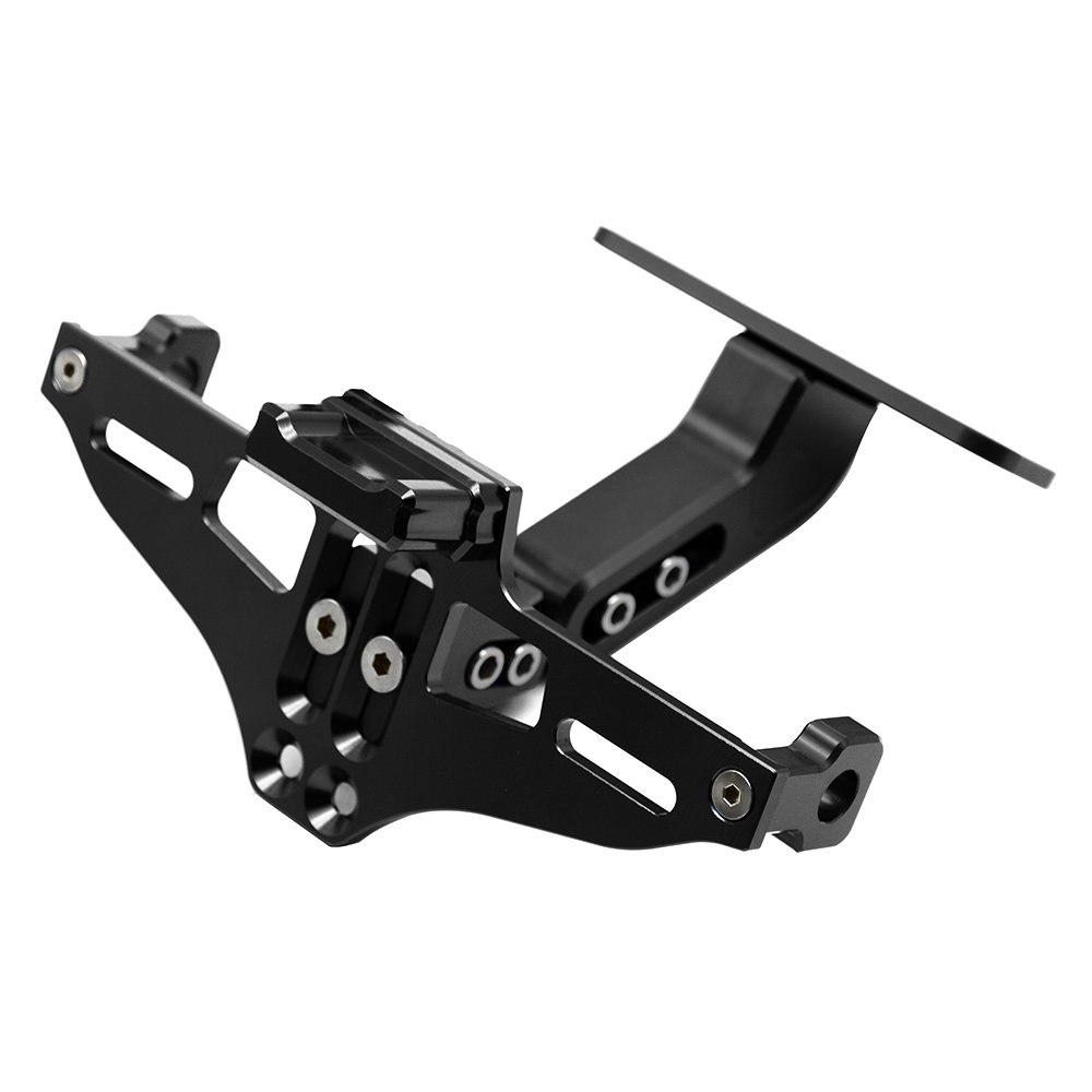Universal Einstellbar CNC Aluminum Motorrad Kennzeichenhalter Fender Eliminator Halter für MT-01 MT-03 MT-07 MT-09 MT-10 Z650 Z800 Z1000 YBR 125 XJ6 XJR1300 R1 R3 (Schwarz) Universal Einstellbar CNC Aluminum Motorrad Kennzeichenhalter Fender Eliminator Halter für MT-01 MT-03 MT-07 MT-09 MT-10 Z650 Z800 Z1000 YBR 125 XJ6 XJR1300 R1 R3 (Schwarz) von ZHUOWU