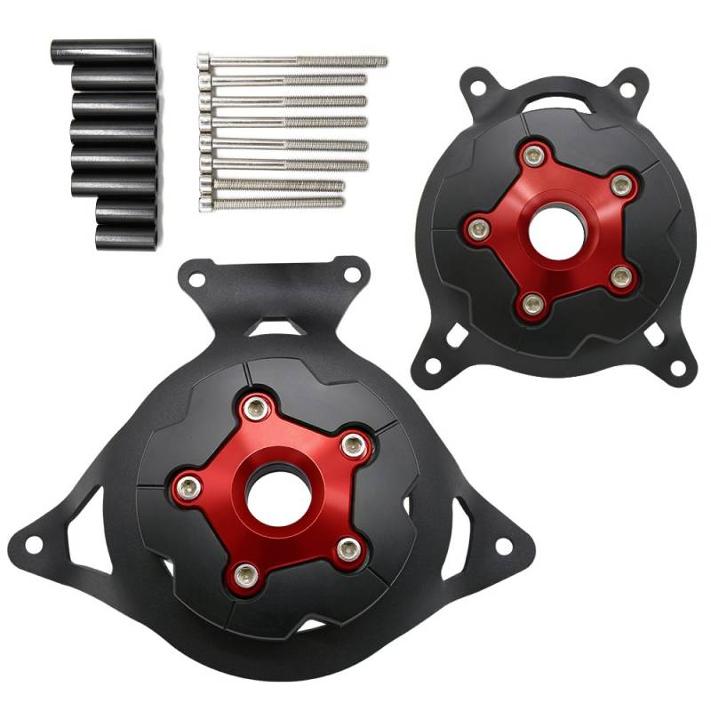 Z800 Z750 Motorräder Motoren Stator Schutzhülle Motorabdeckung für Z800 Z 800 2013 2014 2015 2016 2017 Z 750 2009 (Rot) von ZHUOWU
