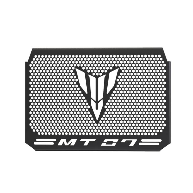 ZHUOWU MT07 Motorrad MT 07 Kühlerschutzgitter Aluminium kühlerschutz Kühlergitter kühlergrill Wasserkühler Zubehör für MT-07 2017 2018 2019 2020 2021 2022 2023 Schwarz von ZHUOWU