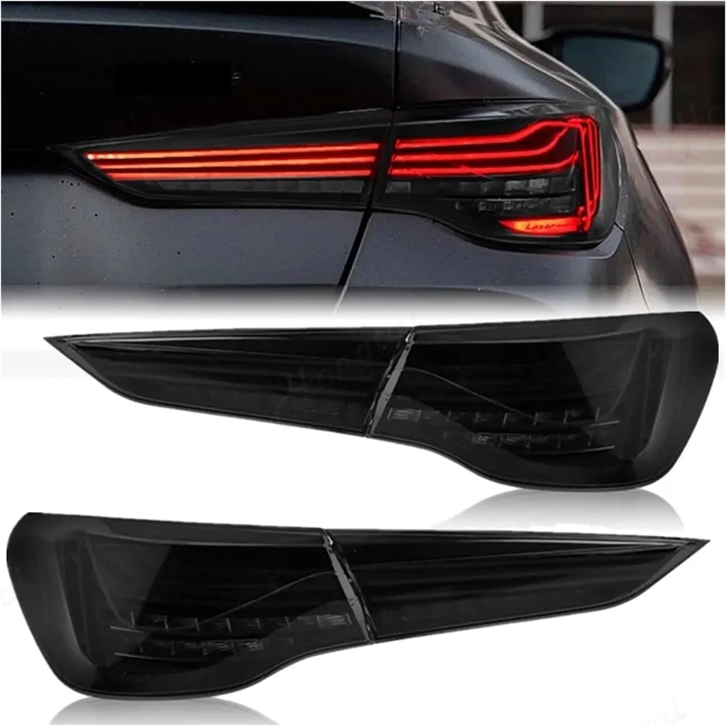 ZHXYBF66 Autorücklichter für BMW 4 Series M4 CSL 2020-2023, sodass der häufige Austausch der Rücklichter entfällt,Black A Pair ZHXYBF66 Autorücklichter für BMW 4 Series M4 CSL 2020-2023, sodass der häufige Austausch der Rücklichter entfällt,Black A Pair von ZHXYBF66