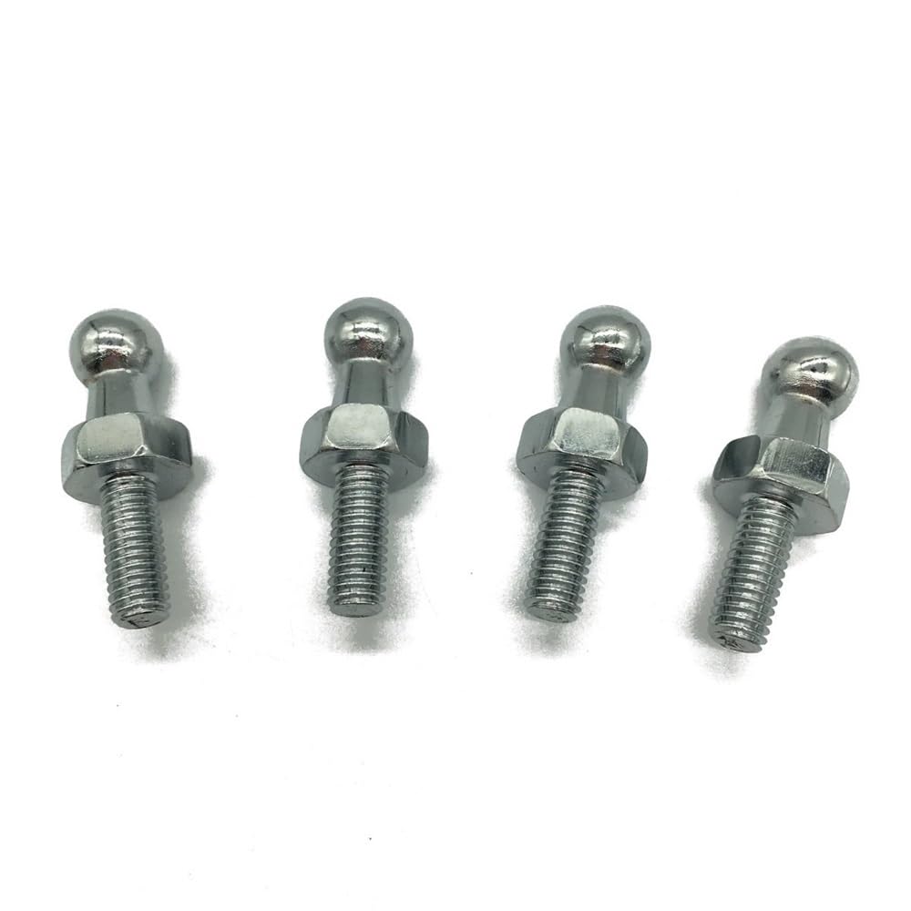 ZHjLut 4 Stücke 10mm M8 M6 Universal Auto Boot Motorhaube Gasdruckfeder Endstück Anschluss Kugelbolzen Gelenkventil Schraube(M6) von ZHjLut