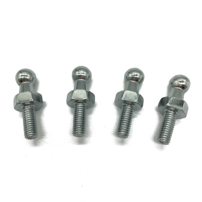 ZHjLut 4 Stücke 10mm M8 M6 Universal Auto Boot Motorhaube Gasdruckfeder Endstück Anschluss Kugelbolzen Gelenkventil Schraube(M6) von ZHjLut