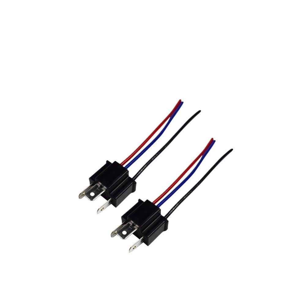 ZHjLut 9003 H4 Lampenfassung Stecker Adapter Stecker Auto Scheinwerfer Nebelscheinwerfer Stecker Adapter Buchse Kabelbaum Scheinwerfer Stecker(1Pair) von ZHjLut