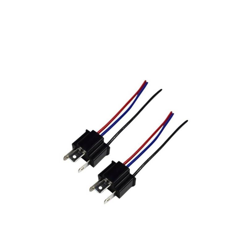 ZHjLut 9003 H4 Lampenfassung Stecker Adapter Stecker Auto Scheinwerfer Nebelscheinwerfer Stecker Adapter Buchse Kabelbaum Scheinwerfer Stecker(1Pair) von ZHjLut