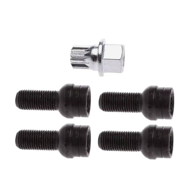 ZHjLut Autoradschrauben Kompatibel mit A4 für A6 Schrauben Radsicherungsmutter Adapter Edelstahl 8D0601139F 8D0 601 139F 006 von ZHjLut