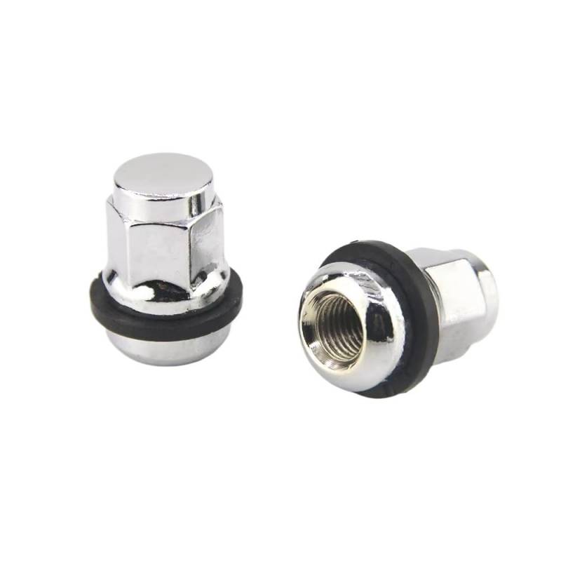 ZHjLut Autoradschrauben Kompatibel mit Accord für Civic für Element für Odyssey für Pilot Auto-Radmuttern Fabrik-Stil-Radmuttern Auto-Radmuttern(with Rubber Ring-2pc) von ZHjLut