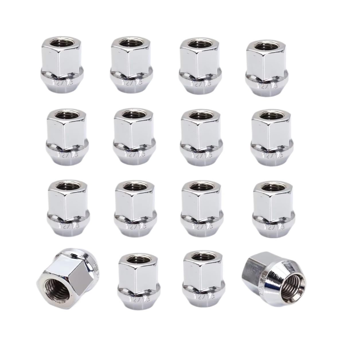 ZHjLut Autoradschrauben Kompatibel mit Ford Für Cougar 1998 1999 2000 2001 Für Fiesta 1989-1997 M12x1.5 19mm Sechskantmutter Alufelgen(16pcs) von ZHjLut