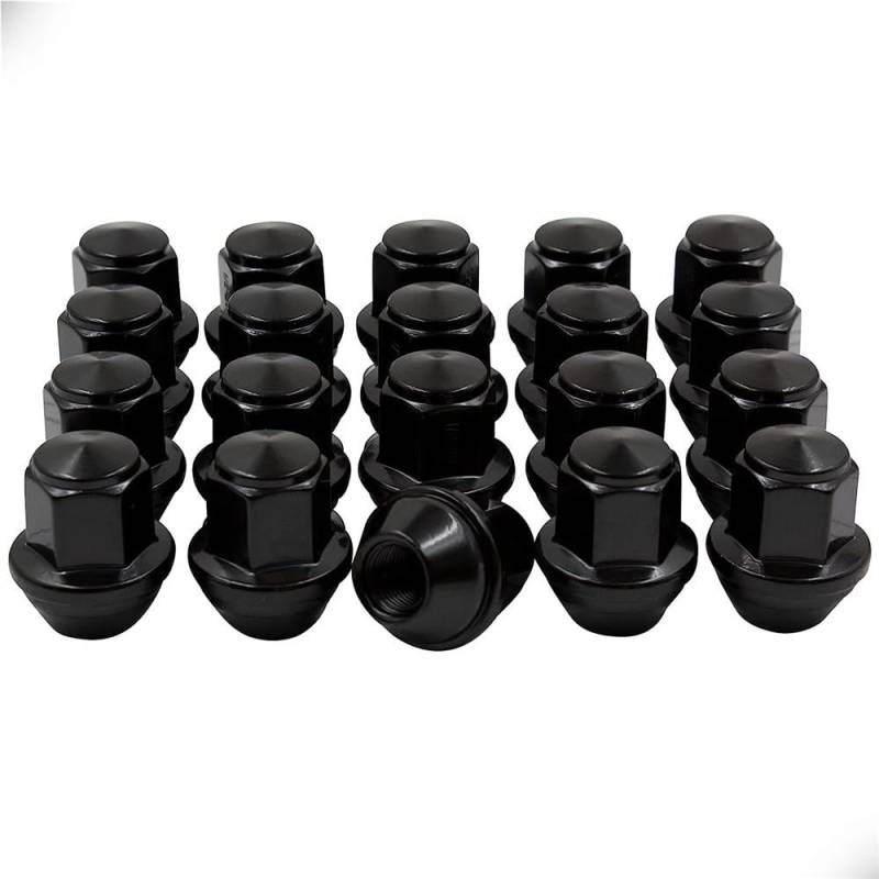 ZHjLut Autoradschrauben Kompatibel mit Ford für Mustang 2015 2016 2017 2018 2019 2020 14x1,5 37mm hohe Radmuttern Stil Radmuttern 13/16" Hex 21mm(20pcs Black) von ZHjLut