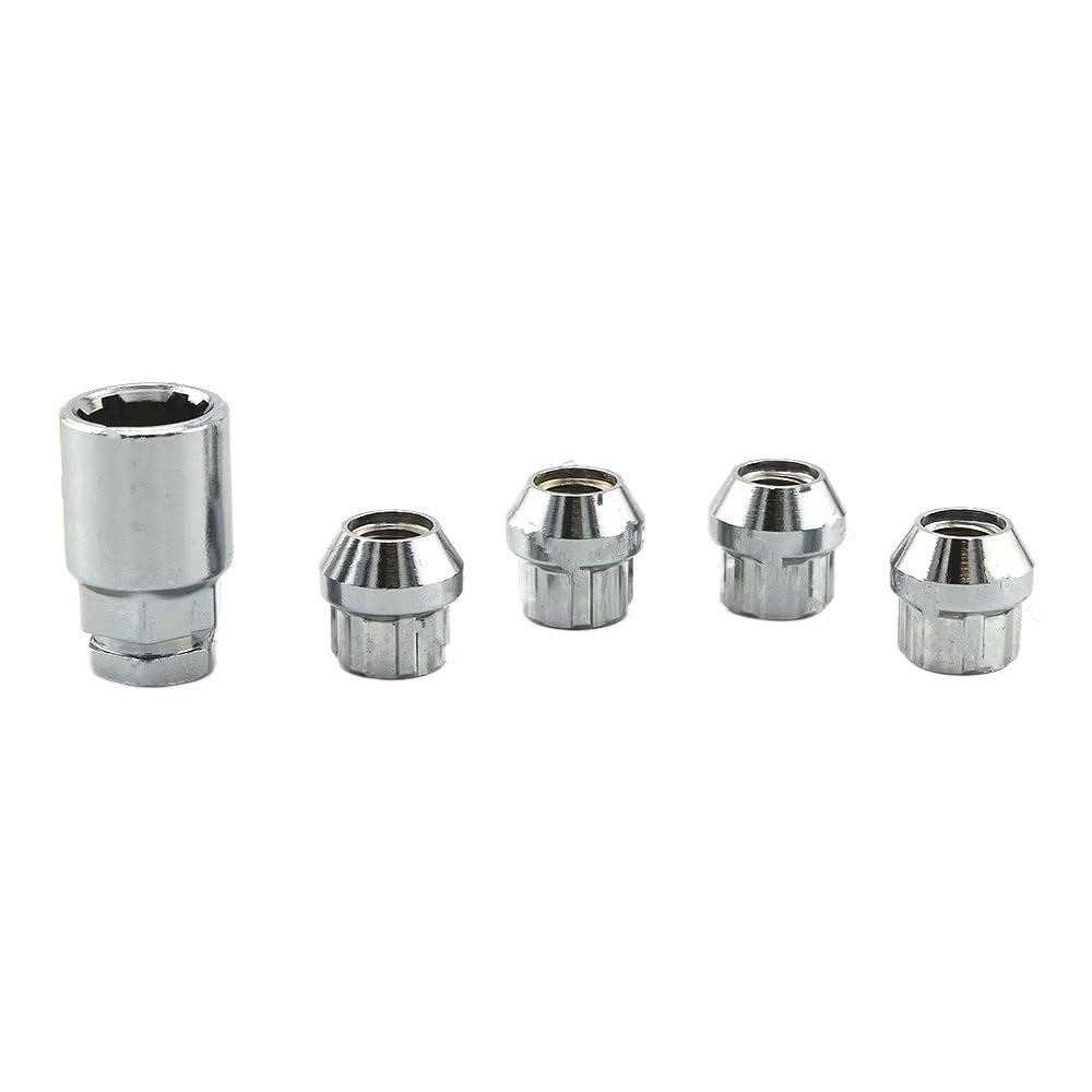 ZHjLut Autoradschrauben Kompatibel mit Mazda M12x1.5 M12X1.25 Auto-Radsicherungsmuttern Sicherungsmuttern(M12x1.5) von ZHjLut