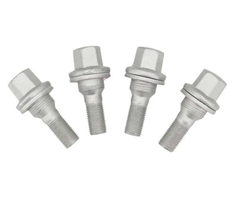 ZHjLut Autoradschrauben Kompatibel mit Peugeot Für 308 2007-2018 Für 407 2004-2010 Radschrauben Muttern M12 * 1,25 17mm 540567 von ZHjLut