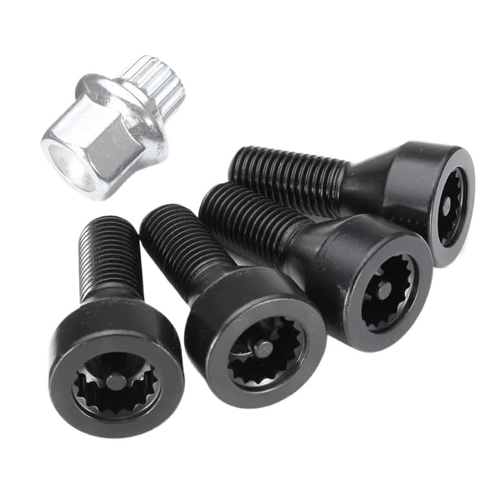 ZHjLut Autoradschrauben Kompatibel mit X1 für X3 für X5 für 3 für 5 für 7 Series Alt 4 + 1 Set Auto Reifen Schrauben M12 X 1,5 Auto Reifen Schraube ZHjLut Autoradschrauben Kompatibel mit X1 für X3 für X5 für 3 für 5 für 7 Series Alt 4 + 1 Set Auto Reifen Schrauben M12 X 1,5 Auto Reifen Schraube von ZHjLut