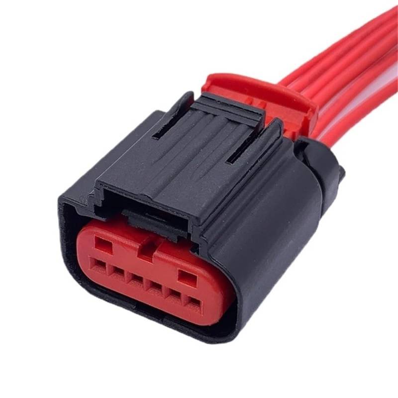ZHjLut Kompatibel Mit Ford 6-poligem Wasserdichtem Gaspedal-Anschlussstecker Für Auto-Gaspedal Kabelbaumstecker 1438153-5 1-1419168-1(6P Female A) von ZHjLut