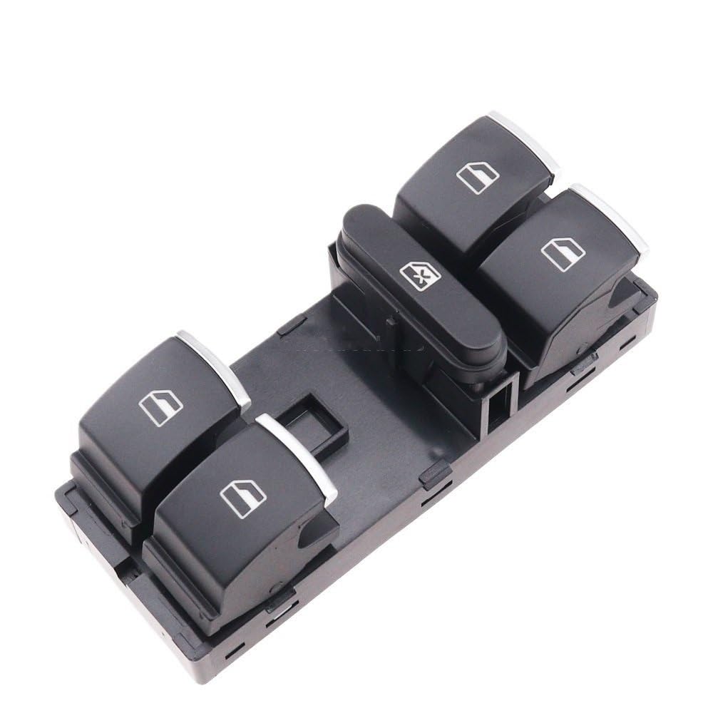 ZHjLut Kompatibel Mit Skoda Für Fabia Für Roomster 5J 2006–2015 Fensterschalter-Steuertaste Fensterheber 5ND959857 1K4959857 Fensterheberschalter Für Auto(Chrome) von ZHjLut
