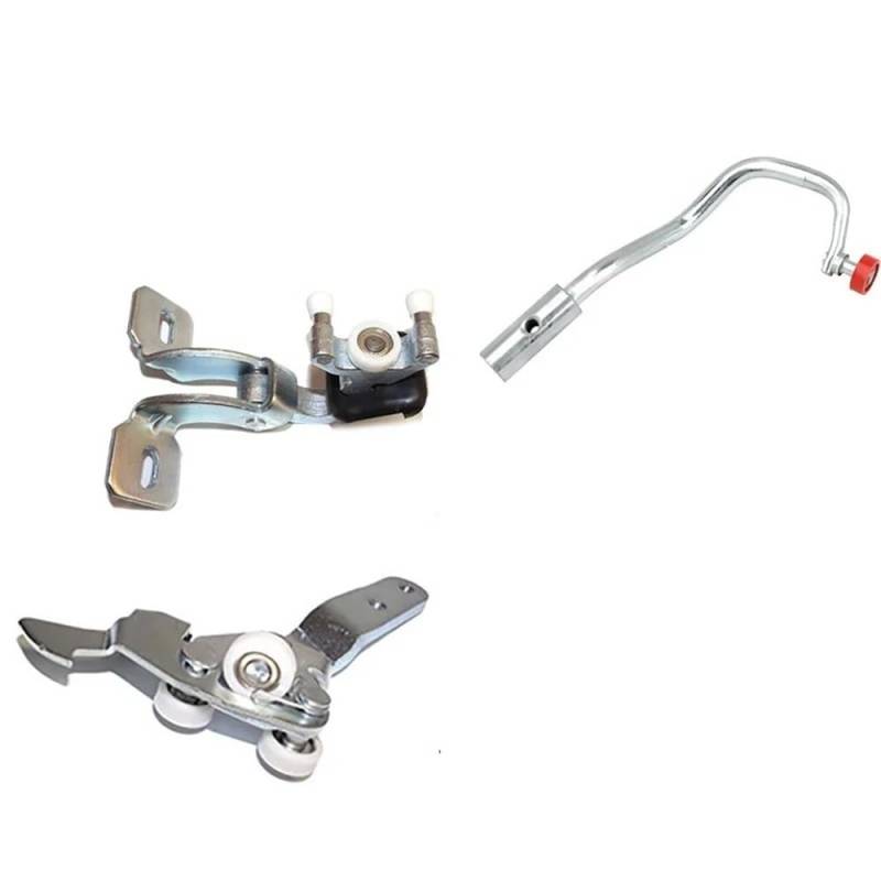 ZHjLut Schiebetür Rolle Kompatibel mit FIAT für Ducato 2002-2006 Schiebetür-Rollenführungen Oben-Mitte-unten 1334552080 1336735080 von ZHjLut