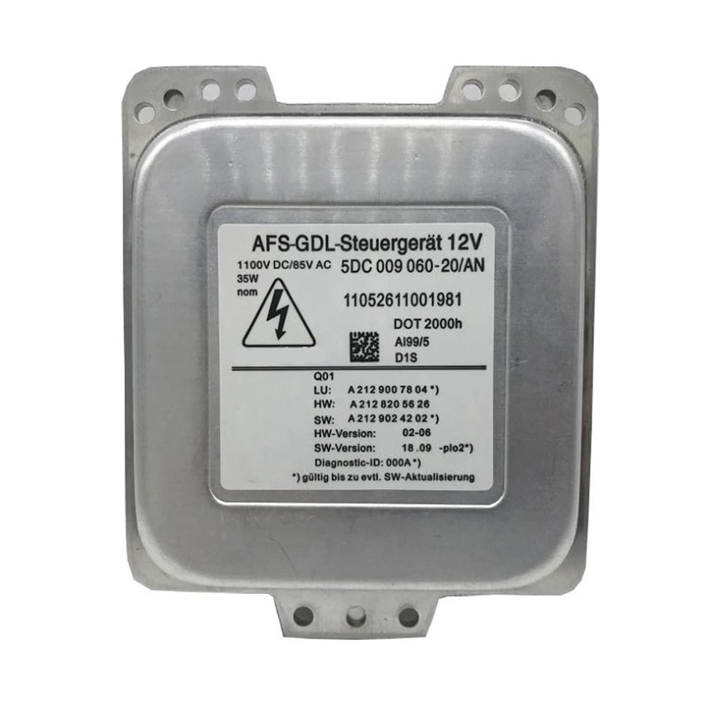 ZHjLut Xenon Vorschaltgerät Kompatibel mit Benz für E-Klasse W212 Xenon-ECU-Scheinwerfer-Vorschaltgerät Autolichtsteuergerät A2129007804 5DC00906020AN 5DC009060-20 AN ZHjLut Xenon Vorschaltgerät Kompatibel mit Benz für E-Klasse W212 Xenon-ECU-Scheinwerfer-Vorschaltgerät Autolichtsteuergerät A2129007804 5DC00906020AN 5DC009060-20 AN von ZHjLut