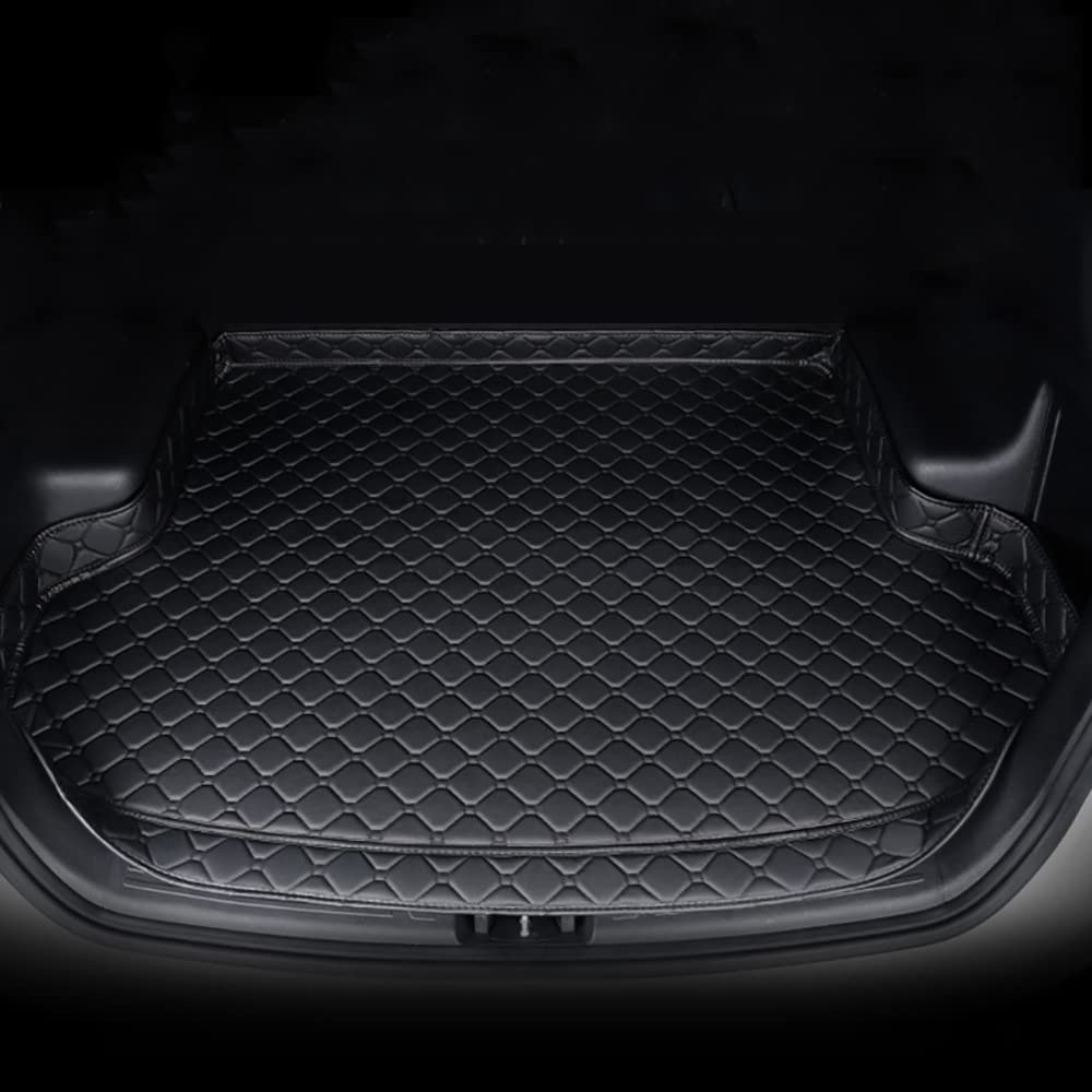 ZIAMOO Auto Leder Kofferraummatten für VW Tiguan II Allspace 7-seat 2017 2018 2019 2020 2021 2022, Cargo Teppich Kratzfest rutschfest Laderaumwanne Car Innenraum ZubehöR,Black Black line ZIAMOO Auto Leder Kofferraummatten für VW Tiguan II Allspace 7-seat 2017 2018 2019 2020 2021 2022, Cargo Teppich Kratzfest rutschfest Laderaumwanne Car Innenraum ZubehöR,Black Black line von ZIAMOO