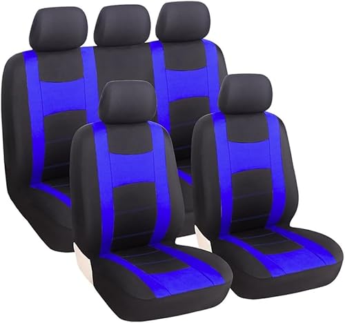 ZIAYI Sitzbezüge Auto Schonbezüge Komplettset für Volvo V50 (2004-2015), Bequem und Atmungsaktiv Waschbarer Stoff Autositzbezüge Vordersitze und Rückbank,Blue von ZIAYI