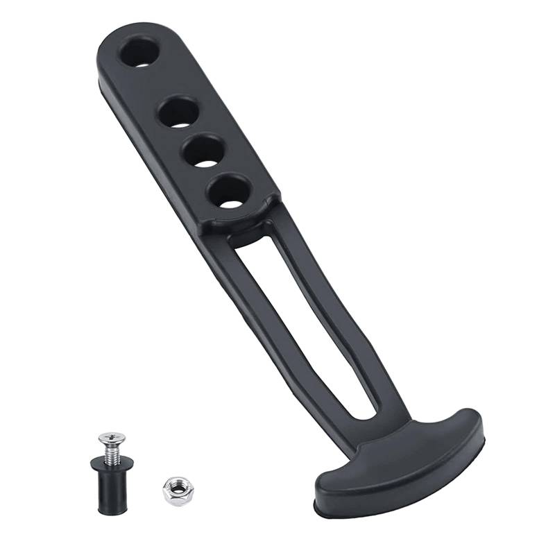 Bootsleitergurt Schwarz Marine Secure Ponton Ladder Gurt Stützgummi Riegelband Mit 4 Einstellbarer Montageloch von ZIDDAR