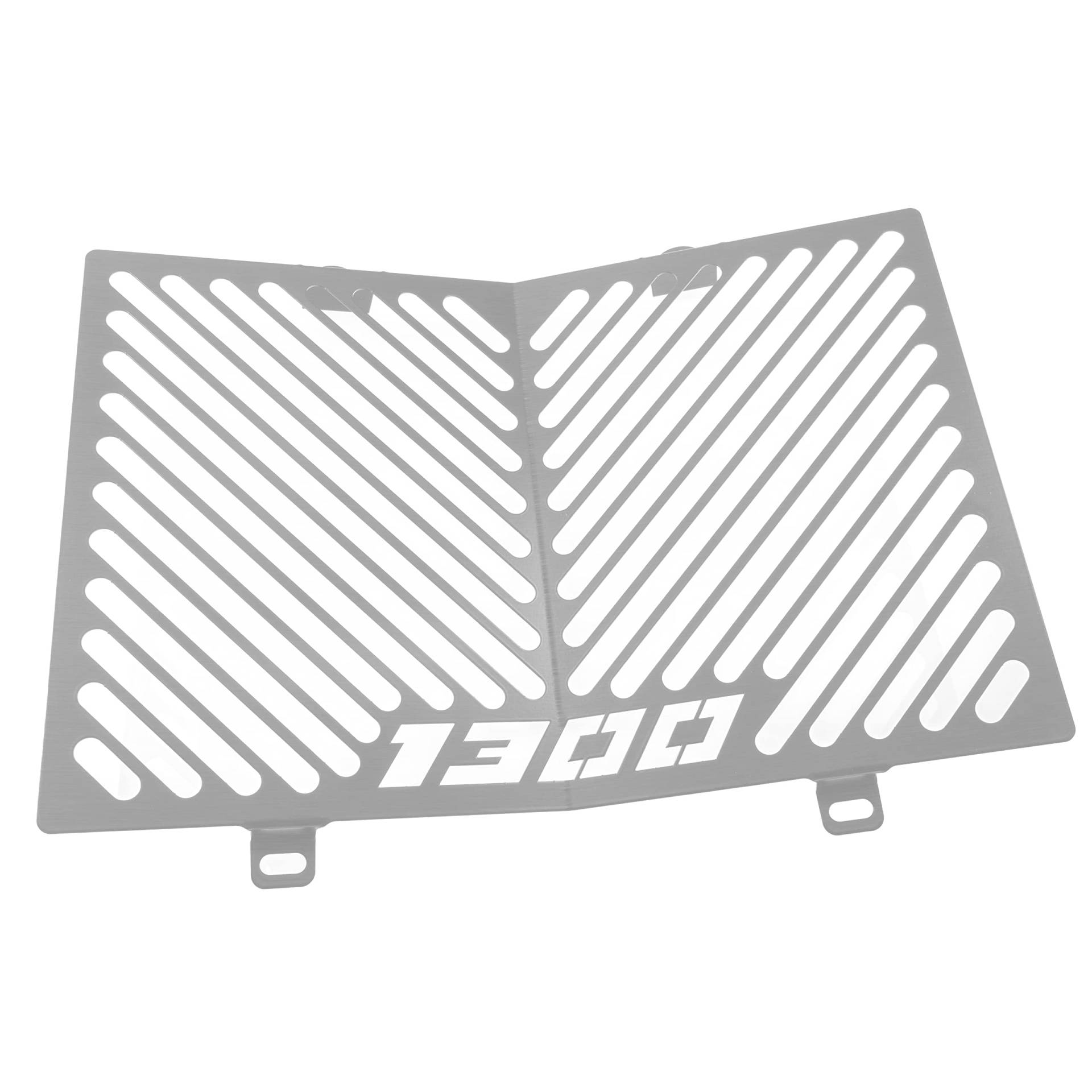 Kühlerschutz Kühlerabdeckung kompatibel mit: Suzuki GSX 1300 B-King Logo silber von ZIEGER