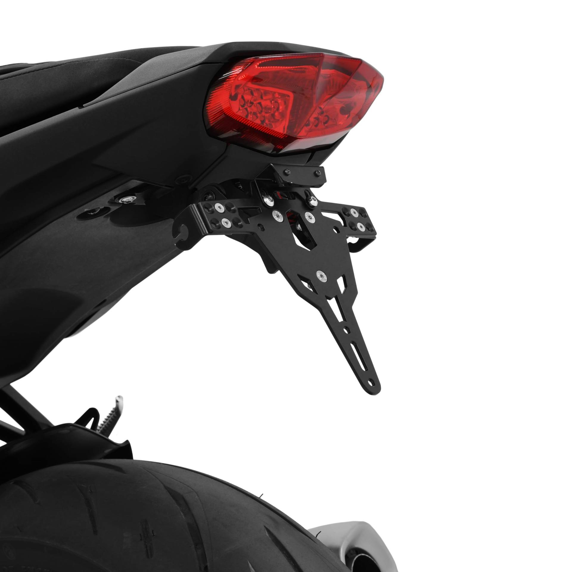 ZIEGER Pro Motorrad kurzer Kennzeichenhalter Kennzeichenträger Nummernschildhalter (kompatibel mit Yamaha MT-10 RN78 Baujahr 2022 bis) von ZIEGER