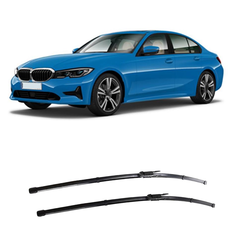24"+19" Auto Scheibenwischer Vorne, für BMW 3 Series G20 G21 2019-2023 Set Wischer Wischblätter Vorne Frontscheibe Scheibenwischer Auto Accessoire von ZILOOK