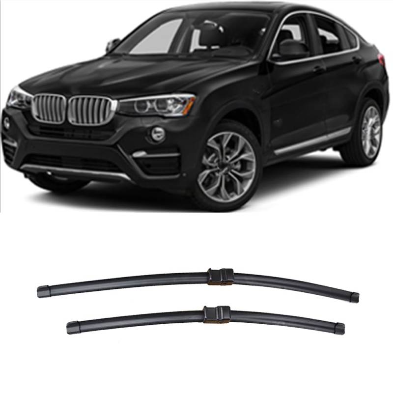 26"+20" Auto Scheibenwischer Vorne, für BMW X4 F26 2014-2018 Set Wischer Wischblätter Vorne Frontscheibe Scheibenwischer Auto Accessoire von ZILOOK