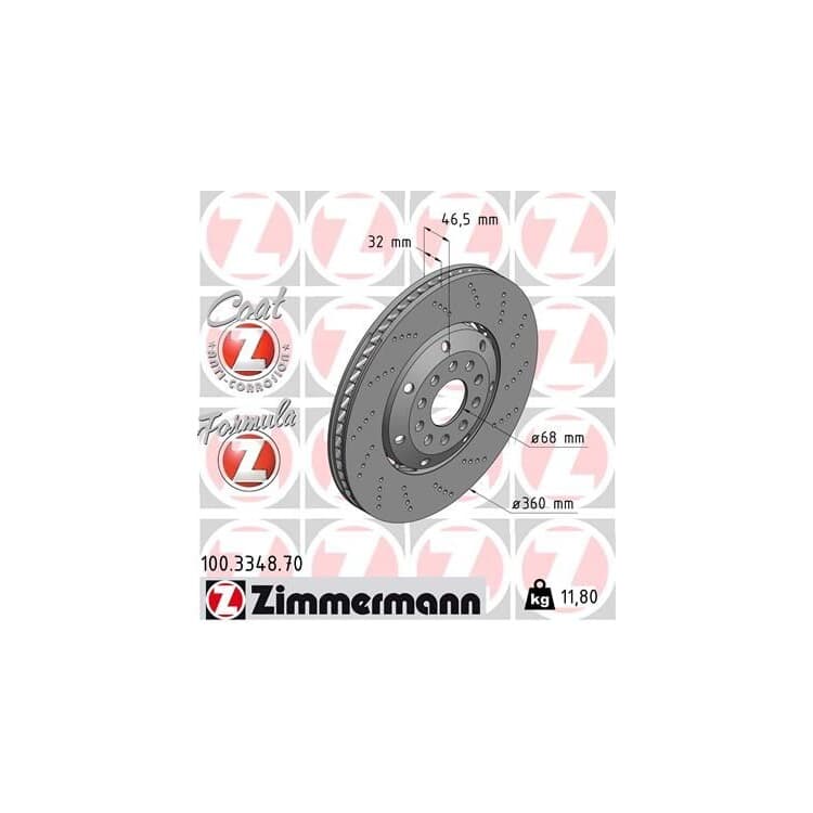 1 Zimmermann Sportbremsscheibe Formula Z rechts Audi A4 1 Zimmermann Sportbremsscheibe Formula Z rechts Audi A4 von ZIMMERMANN