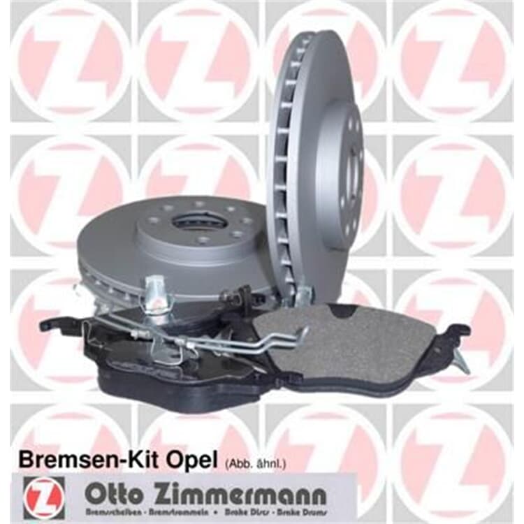 Zimmermann Bremsscheiben + Bel?ge vorne Opel Combo Meriva von ZIMMERMANN